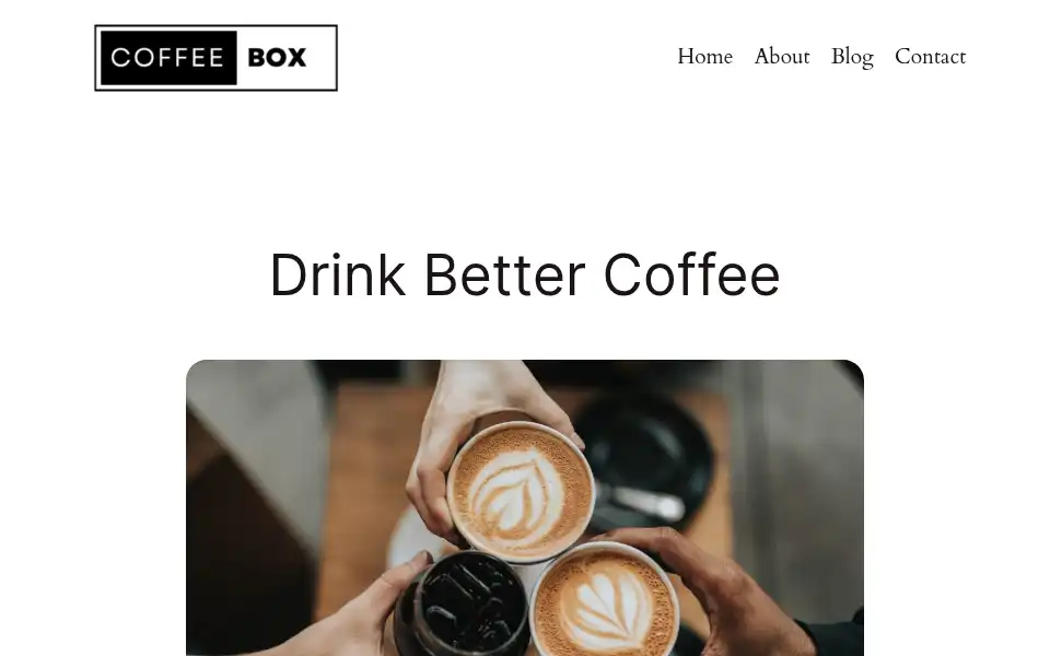 Screenshot of coffee-box.co.uk