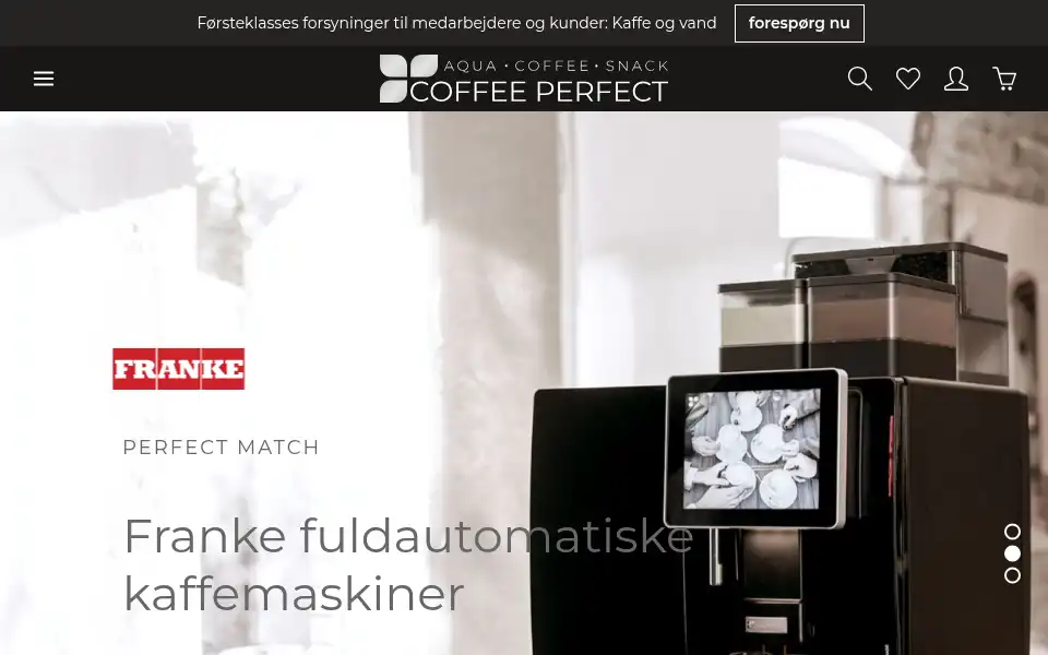Screenshot of coffee-perfect.dk