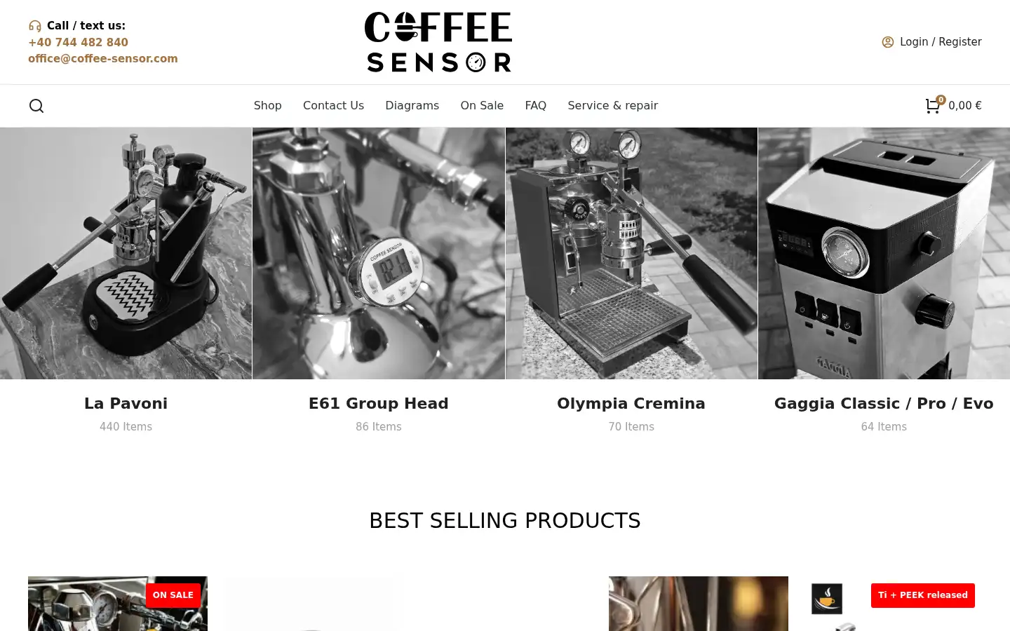 Screenshot of coffee-sensor.com