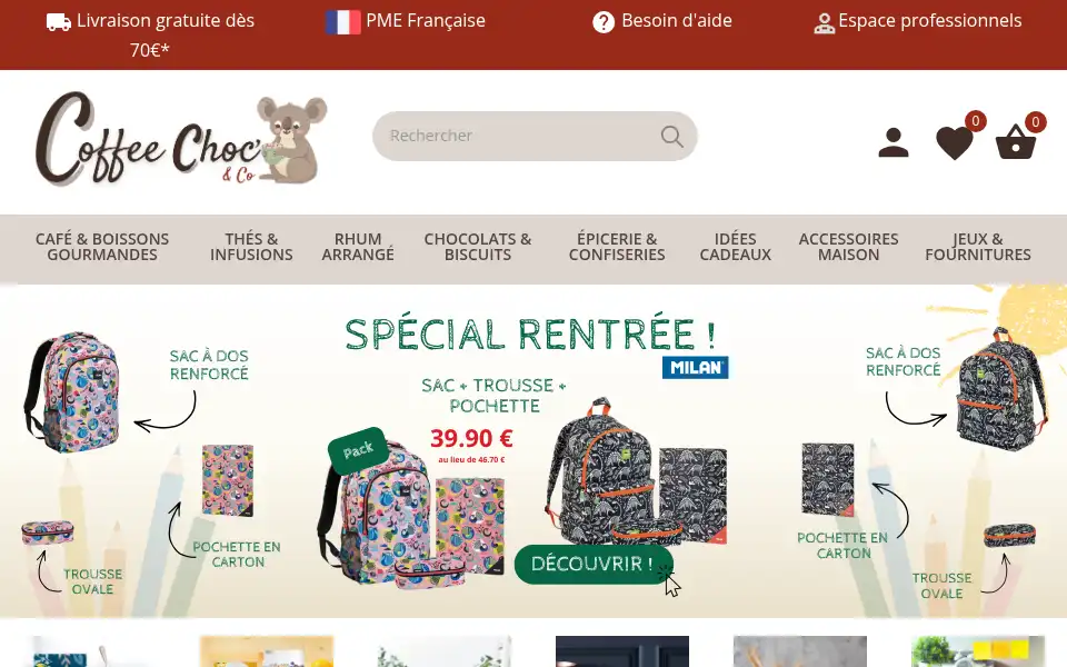 Screenshot of coffeechoc.fr