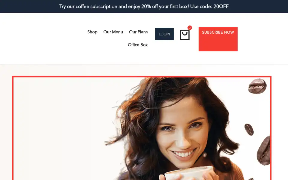 Screenshot of coffeeenvelope.com
