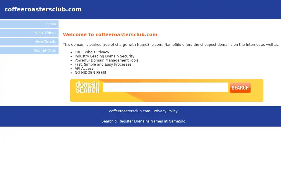 Screenshot of coffeeroastersclub.com