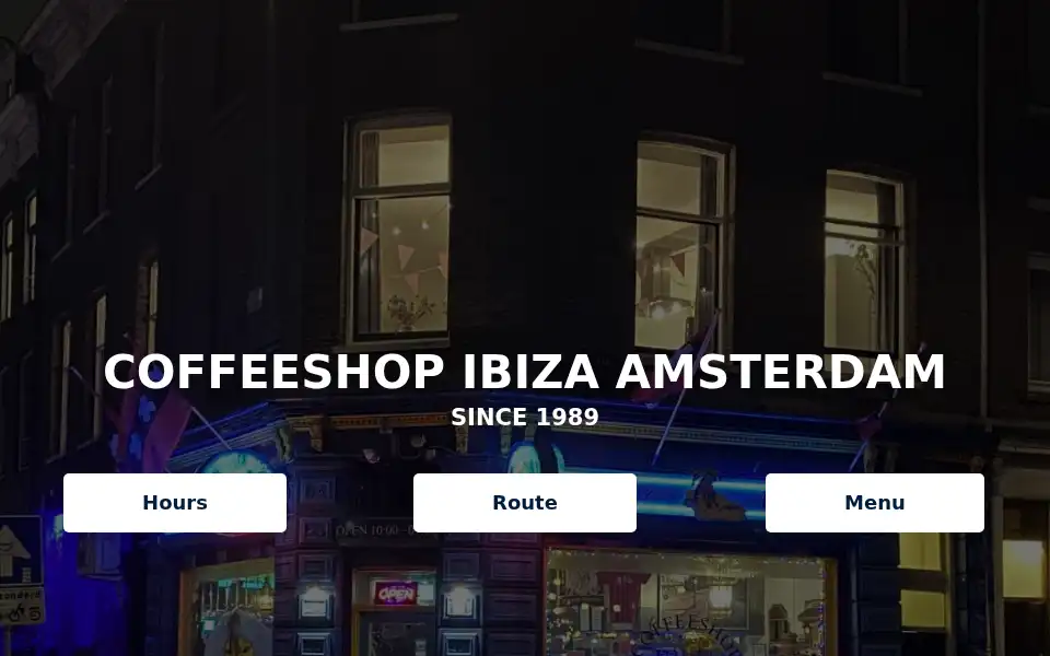 Screenshot of coffeeshopibiza.com