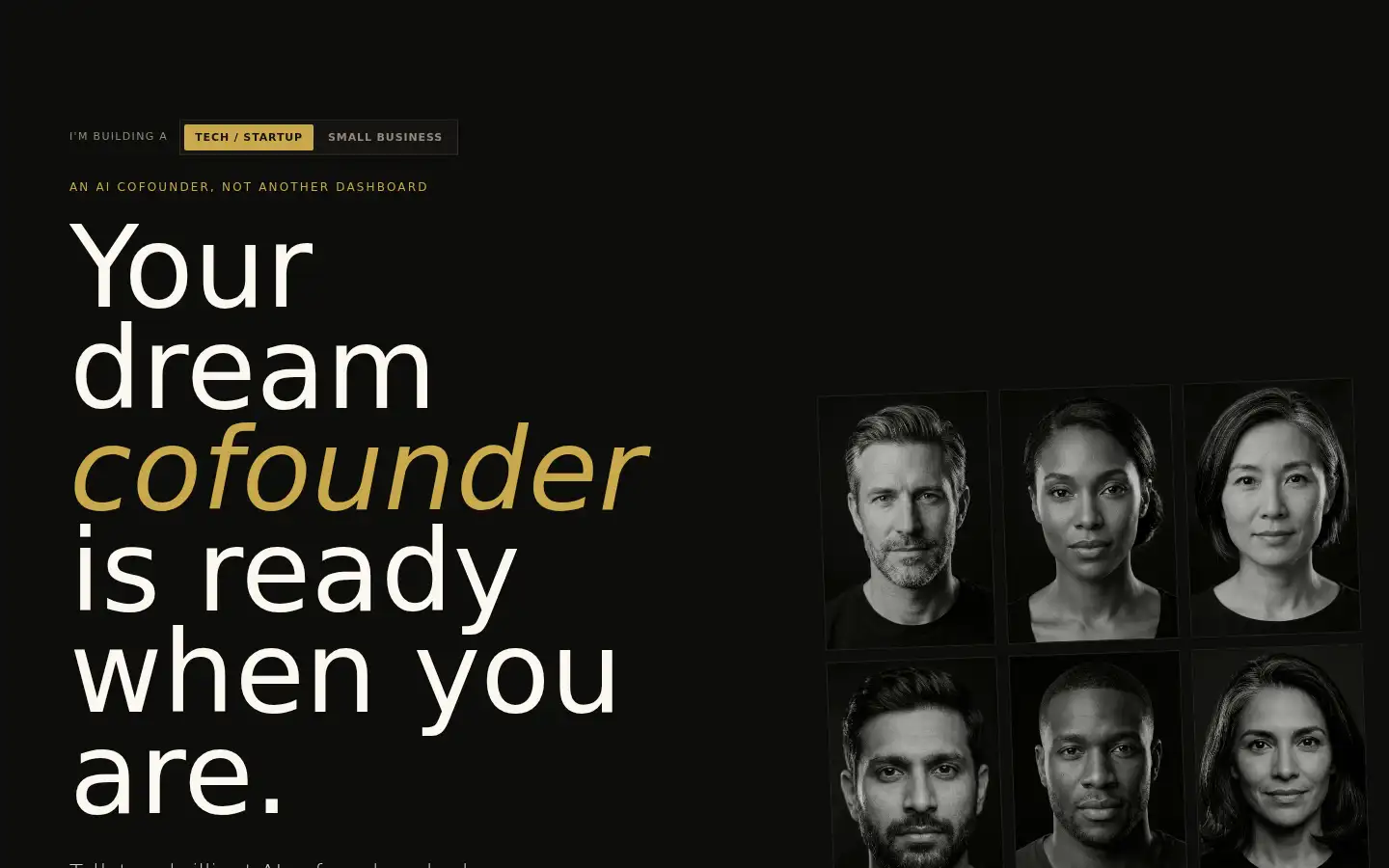 Screenshot of cofounder.ai