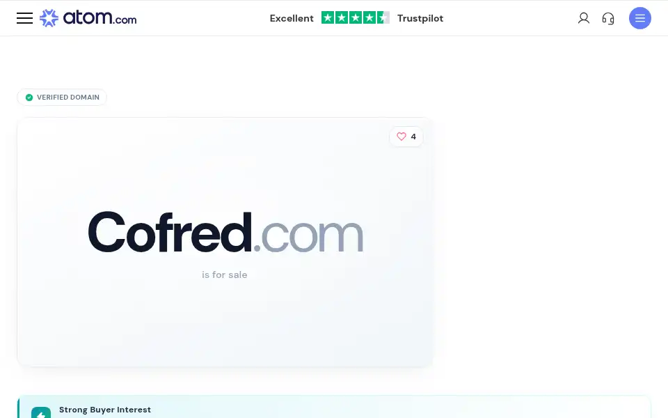 Screenshot of cofred.com