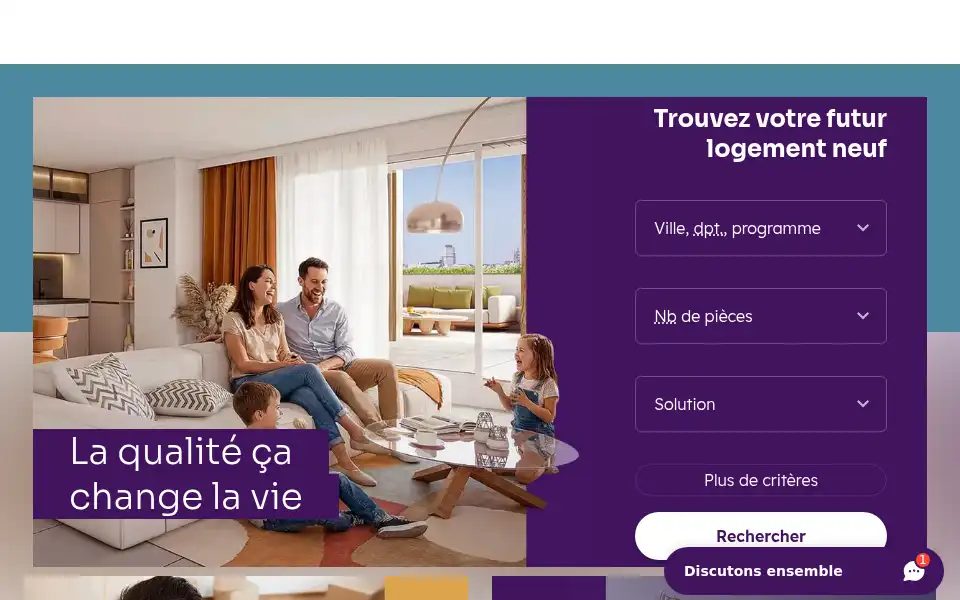 Screenshot of cogedim.com