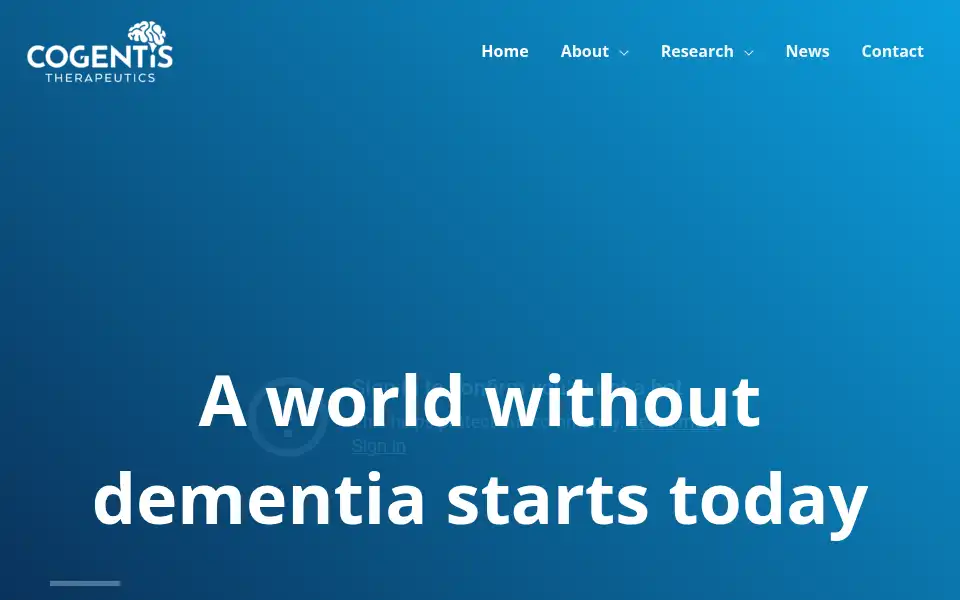Screenshot of cogentistherapeutics.com