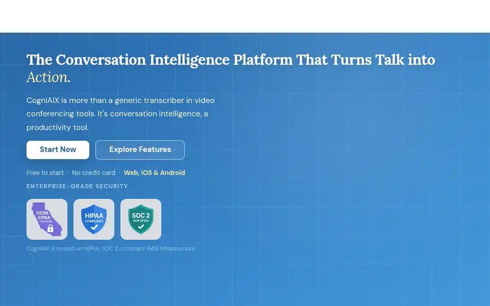 Screenshot of cogniaix.com