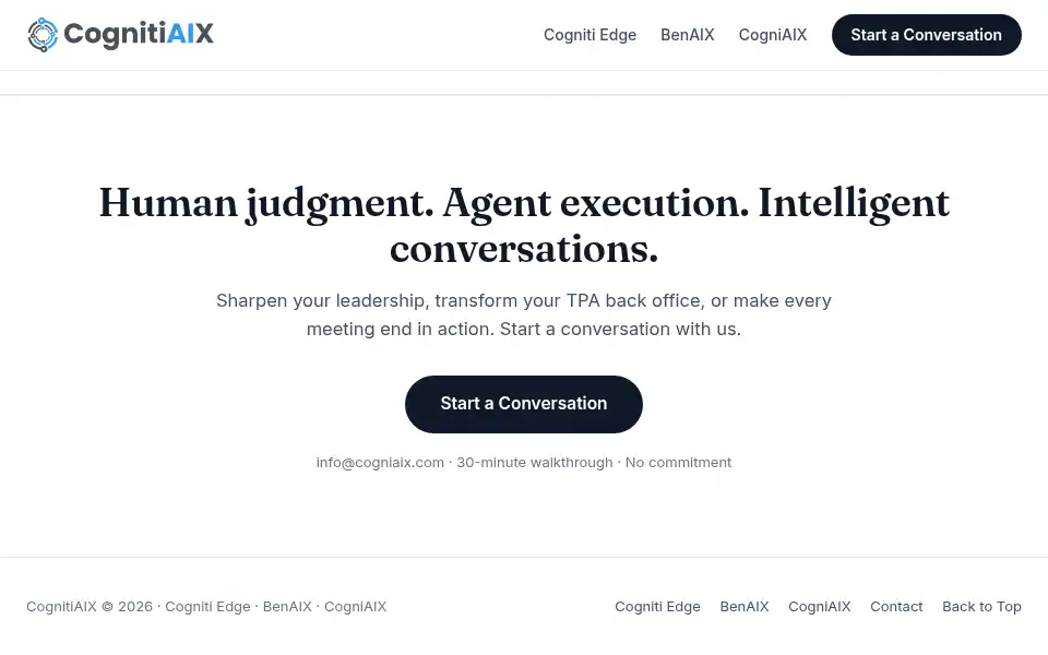 Screenshot of cognitiaix.com