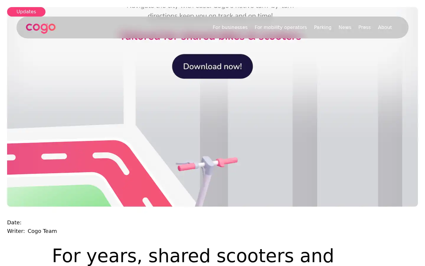 Screenshot of cogoapp.io