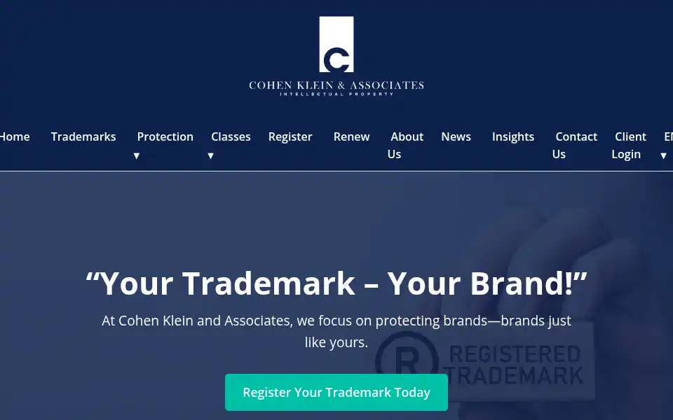 Screenshot of cohenklein.com