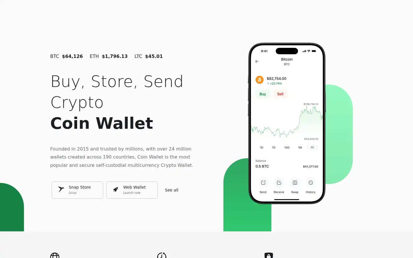Screenshot of coin.space