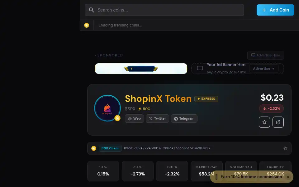 Screenshot of coinbazooka.com