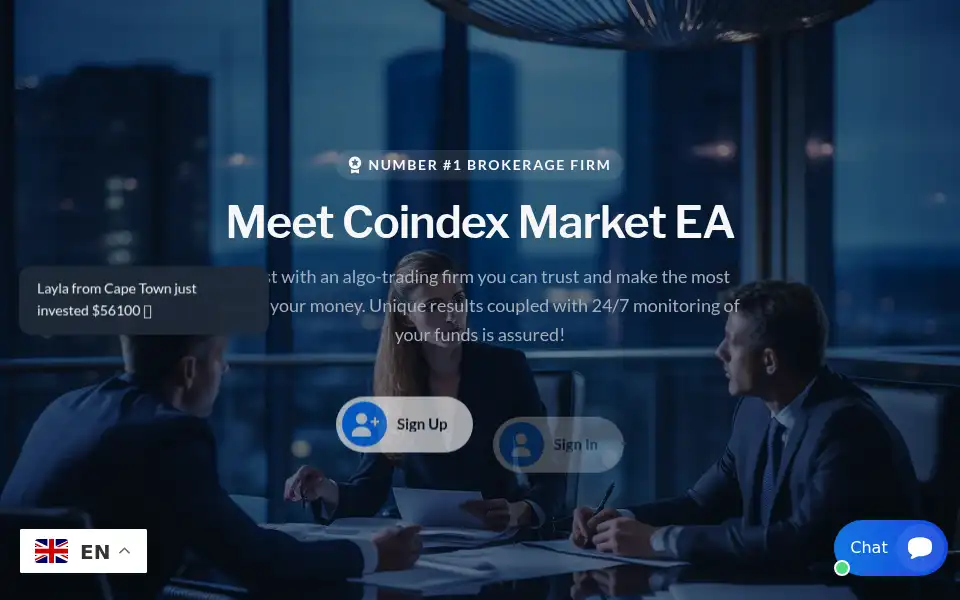 Screenshot of coindexmarketsea.com