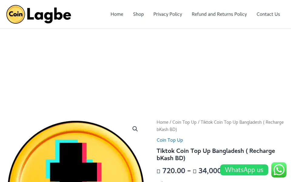 Screenshot of coinlagbe.com