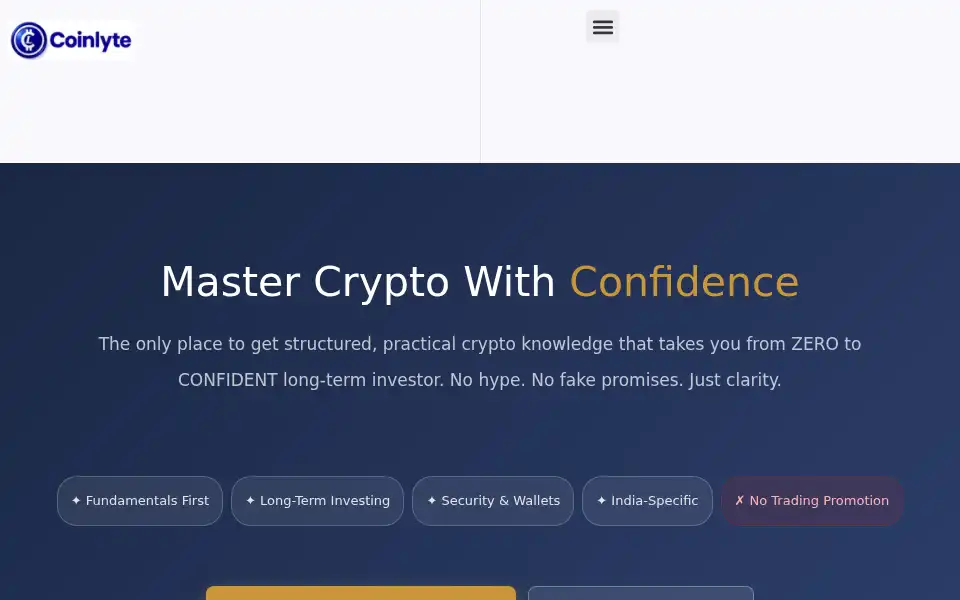 Screenshot of coinlyte.com