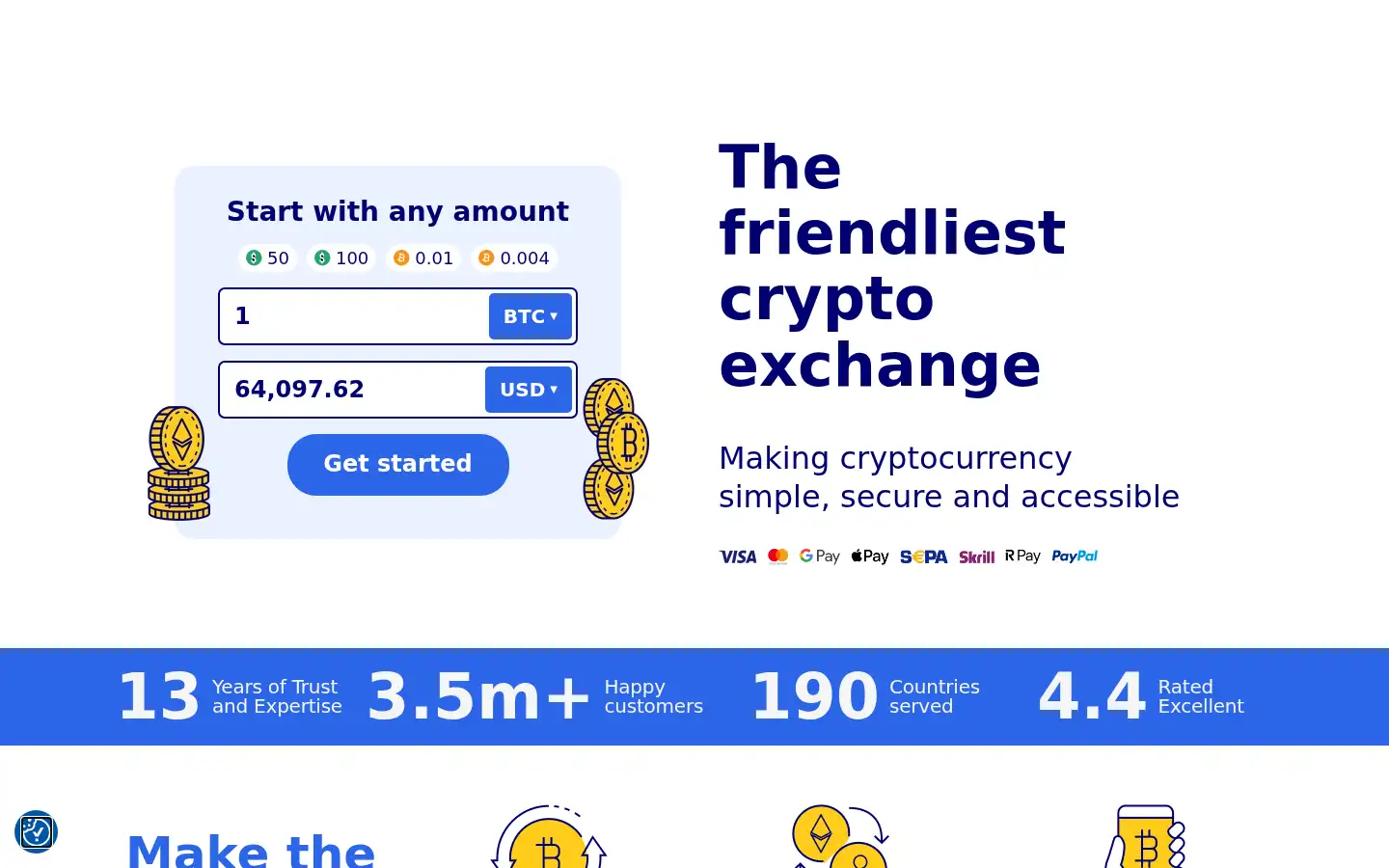 Screenshot of coinmama.com