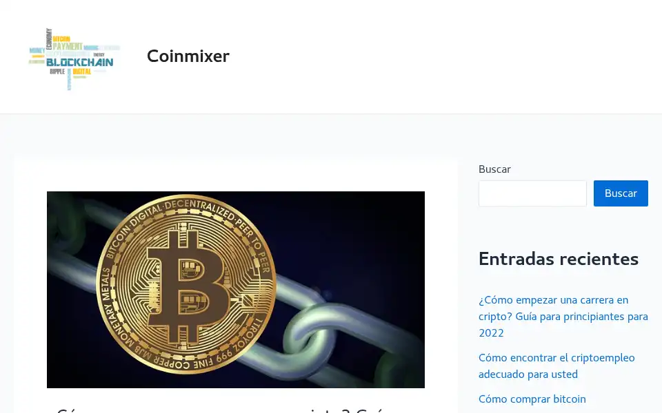Screenshot of coinmixer.es