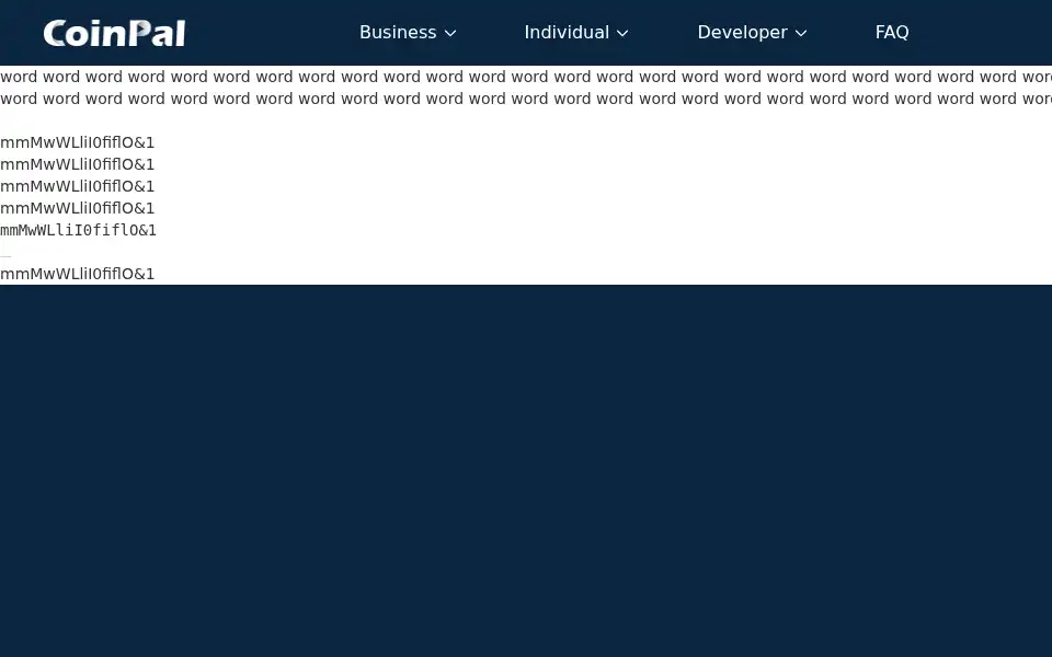 Screenshot of coinpal.io