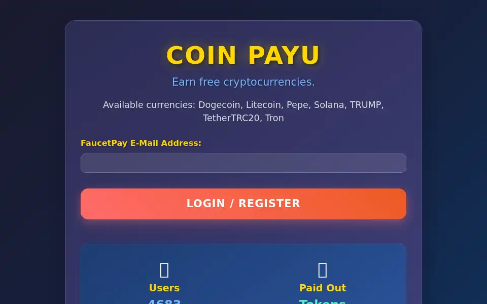 Screenshot of coinpayu.click