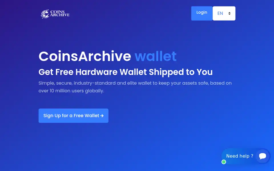 Screenshot of coinsarchive.net