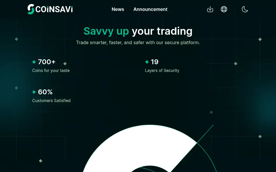 Screenshot of coinsavi.com