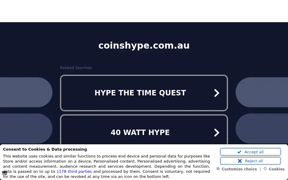 Screenshot of coinshype.com.au