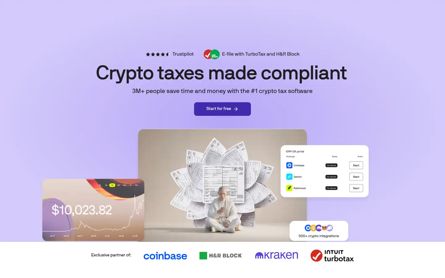 Screenshot of cointracker.io