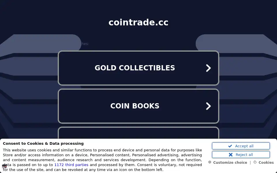 Screenshot of cointrade.cc
