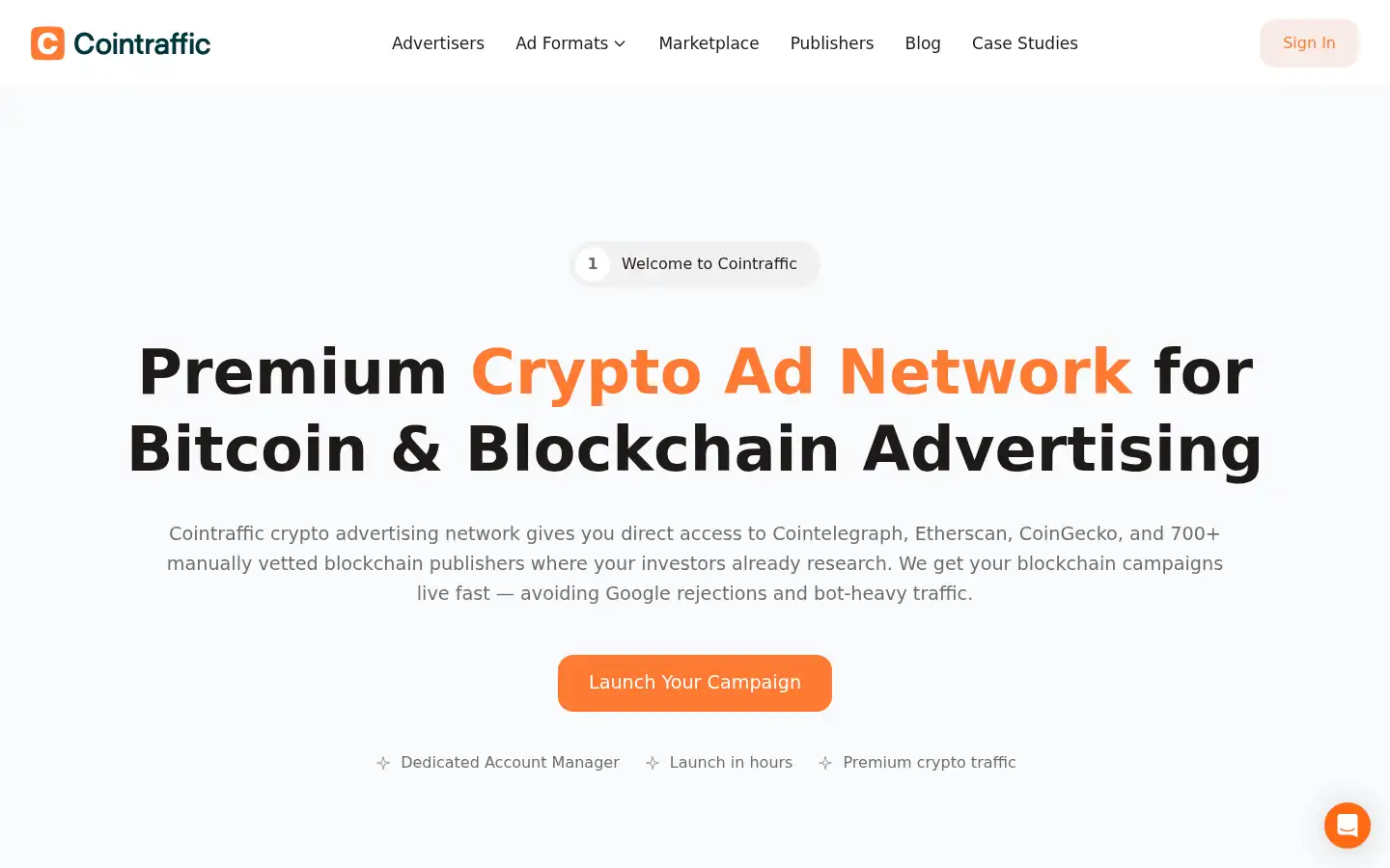 Screenshot of cointraffic.io