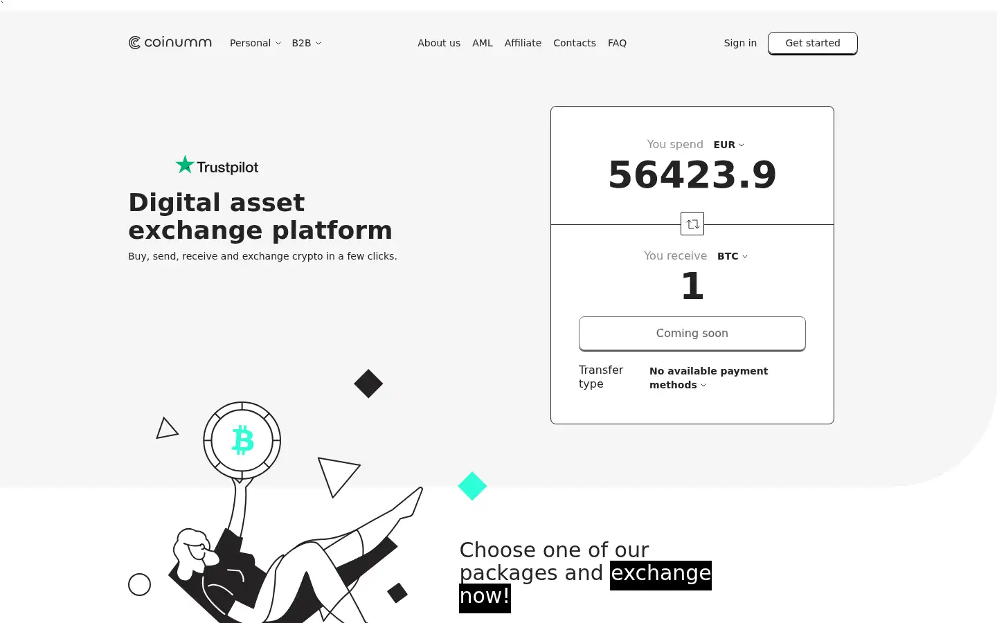 Screenshot of coinumm.com