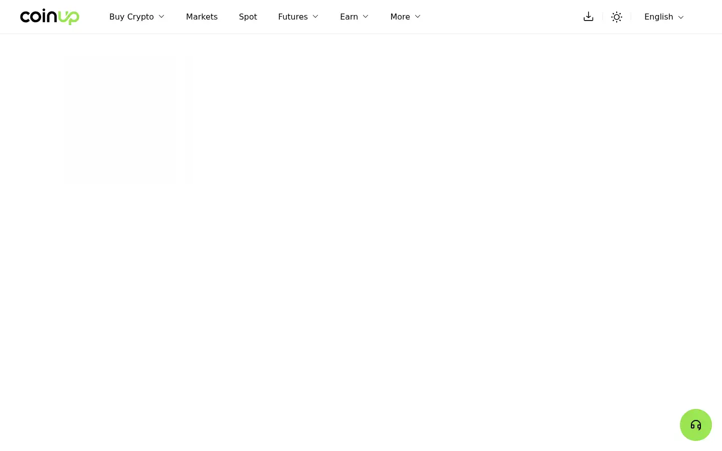 Screenshot of coinup.io