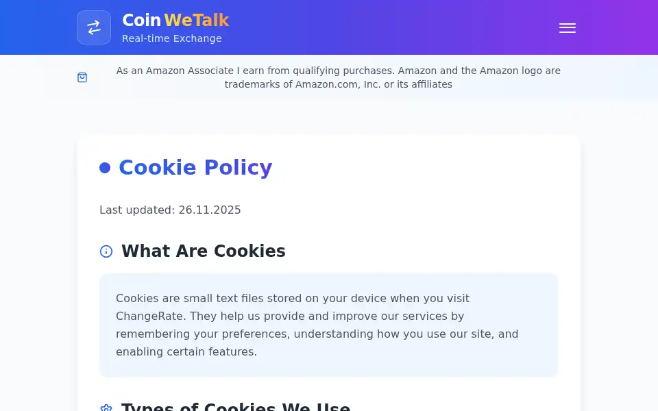 Screenshot of coinwetalk.com