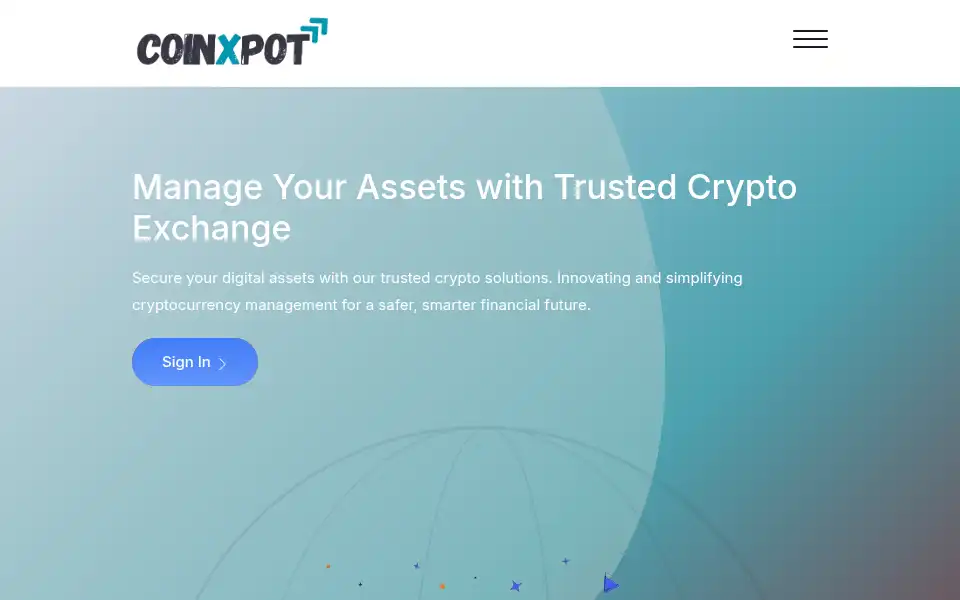 Screenshot of coinxpot.com