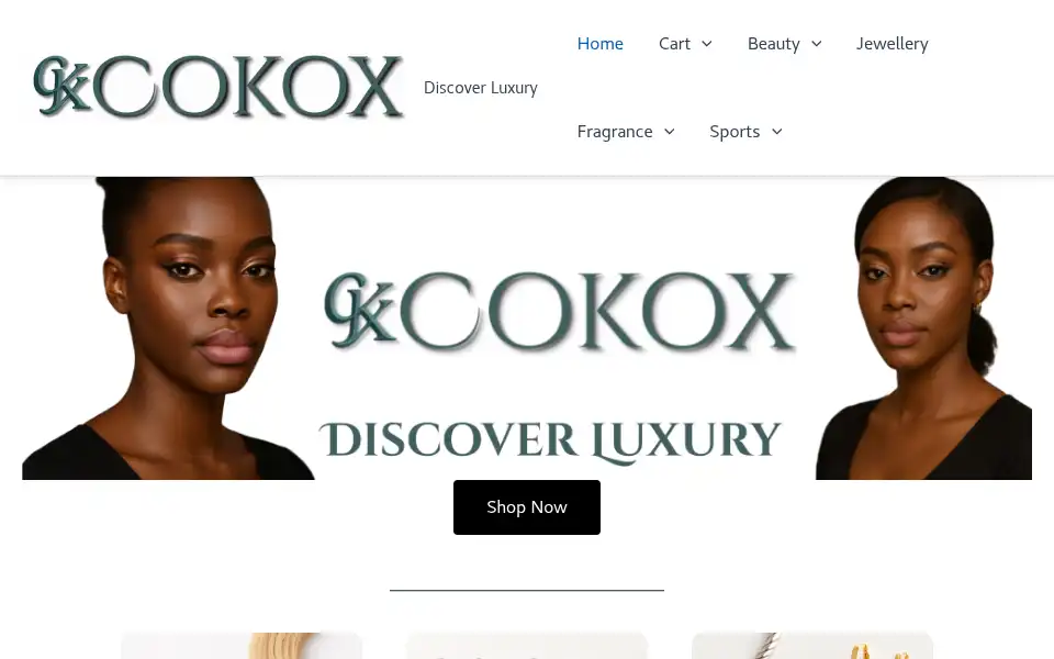 Screenshot of cokox.co.uk