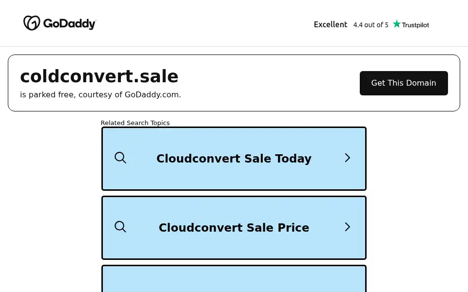 Screenshot of coldconvert.sale