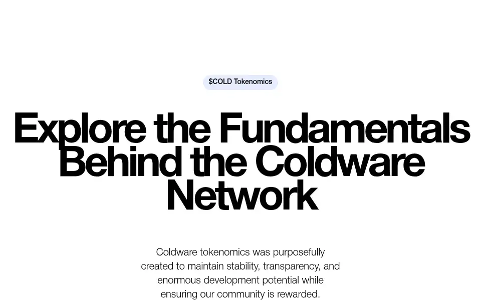 Screenshot of coldware.io