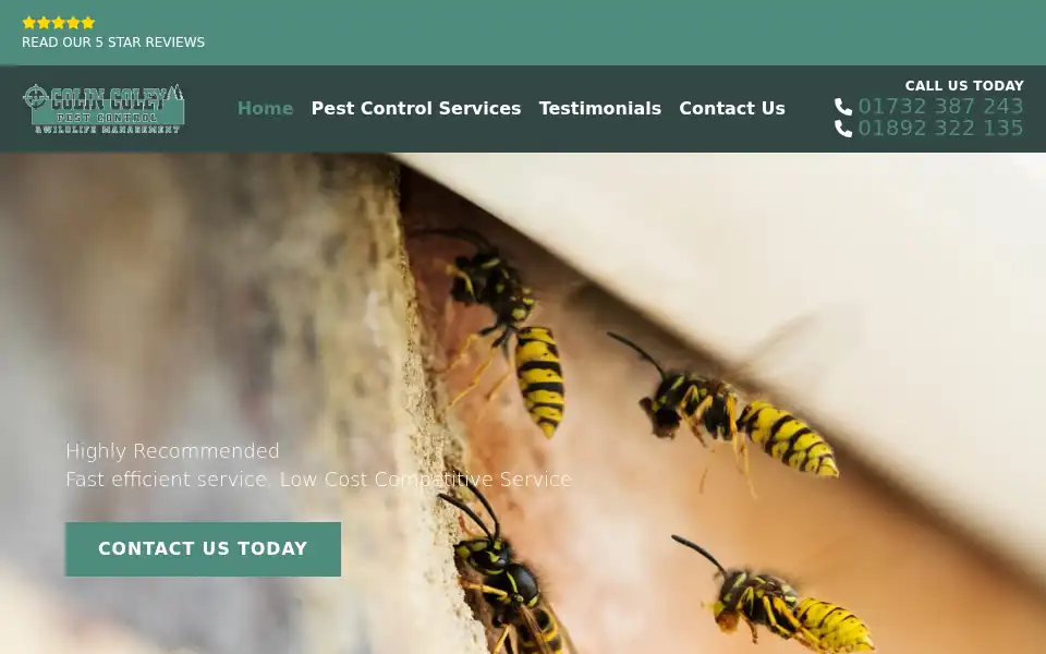 Screenshot of colincoleypc.co.uk