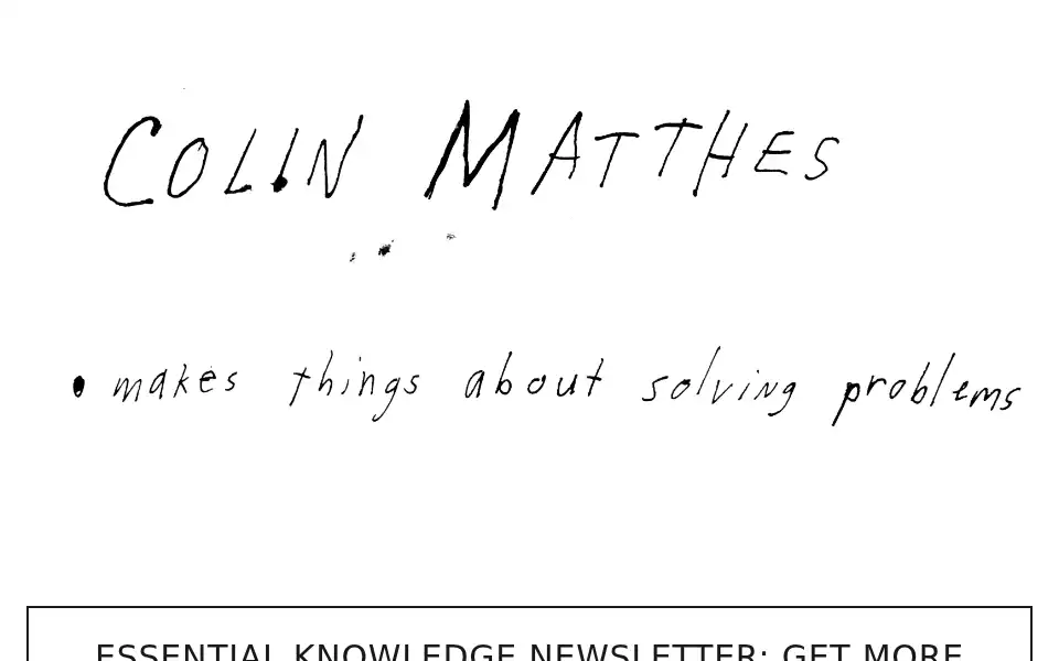 Screenshot of colinmatthes.com