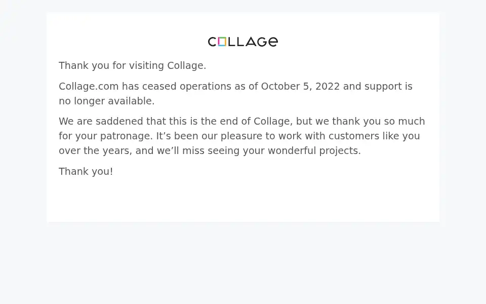 Screenshot of collage.com