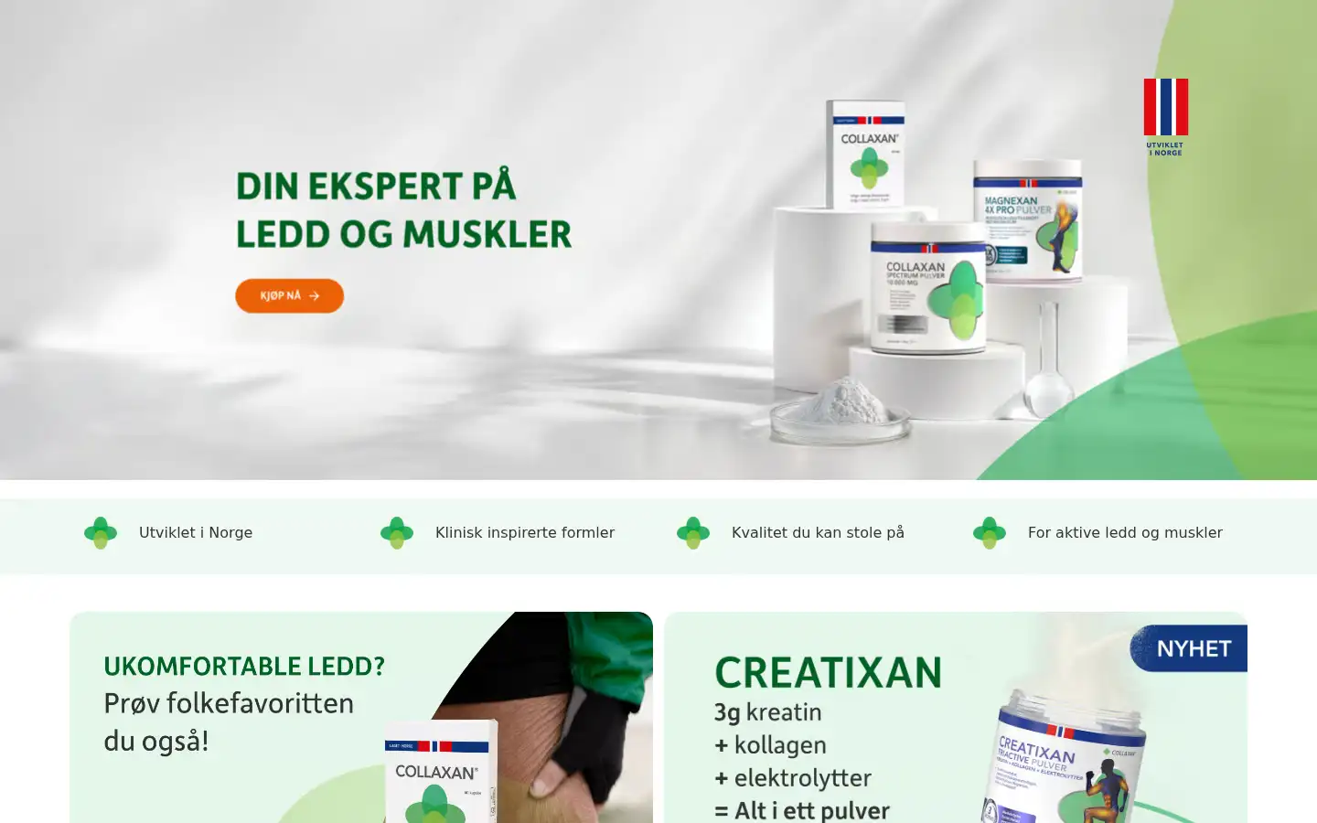 Screenshot of collaxan.no