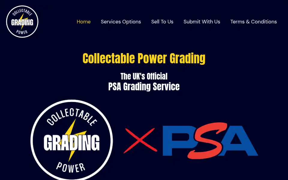 Screenshot of collectablepowergrading.com