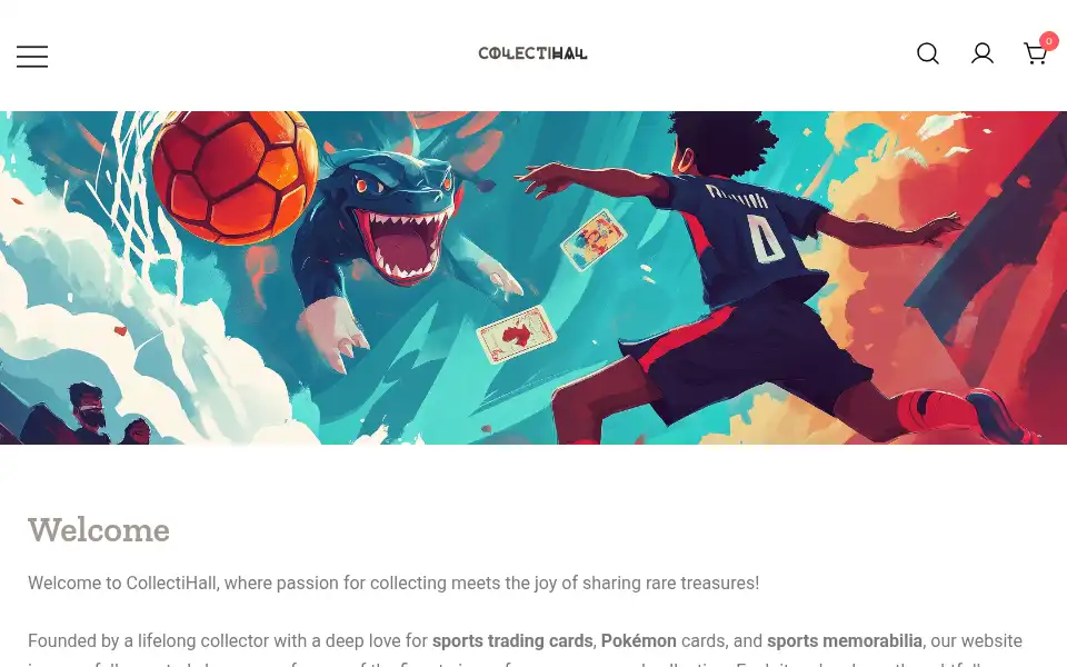 Screenshot of collectihall.com