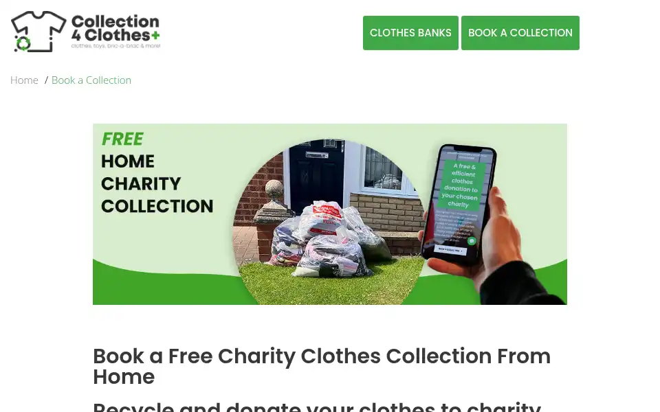 Screenshot of collection4clothes.co.uk