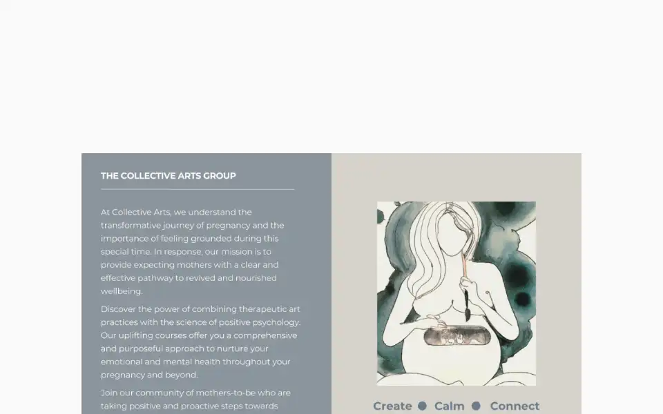 Screenshot of collective-arts.org