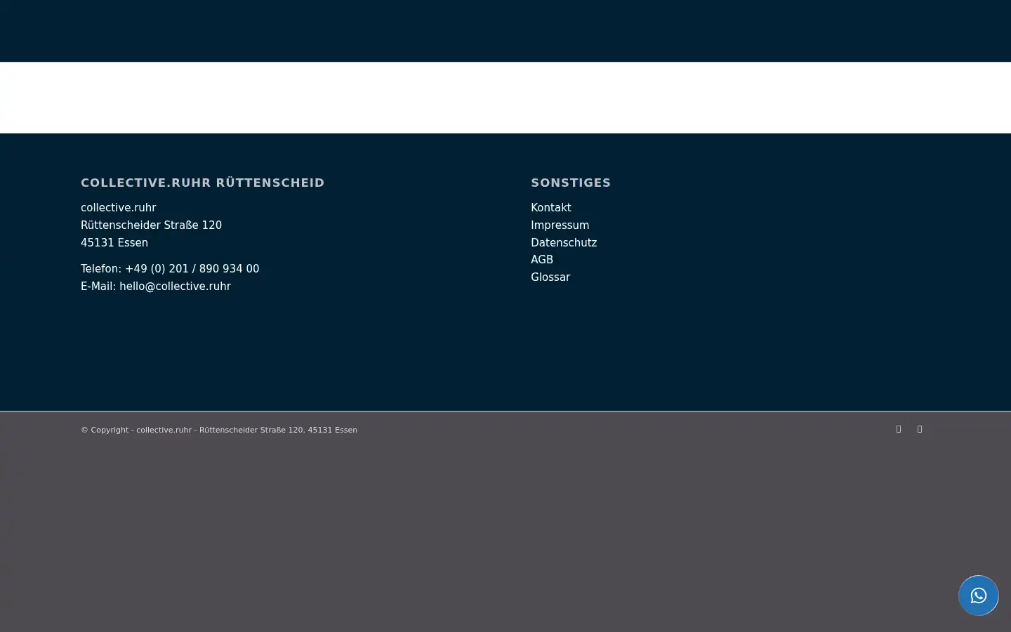 Screenshot of collective.ruhr
