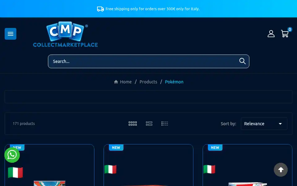 Screenshot of collectmarketplace.com