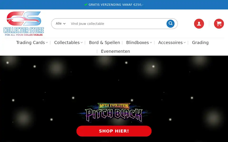 Screenshot of collectorstore.nl