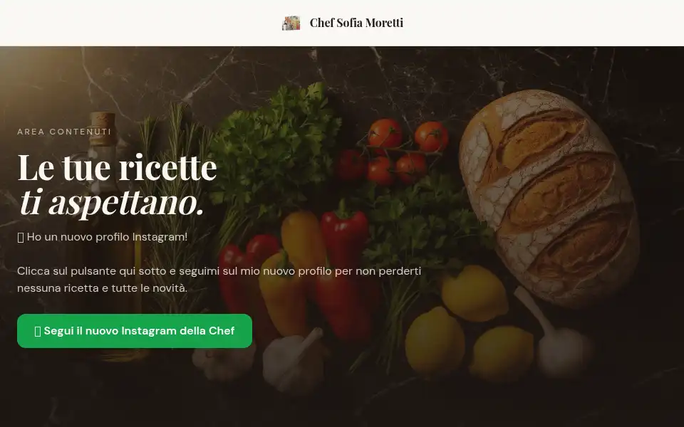 Screenshot of collezione.chefsofiamoretti.com