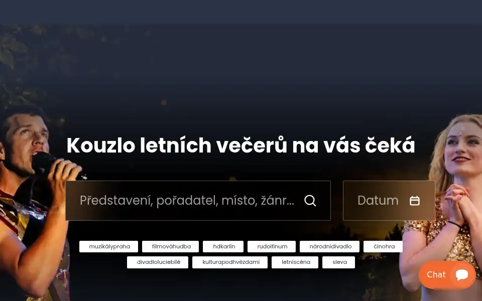 Screenshot of colosseumticket.cz
